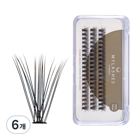 더분 부분 속눈썹 FR-03 10mm, 6개