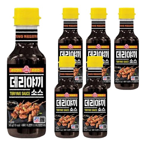 오뚜기 데리야끼 소스, 345g, 6개