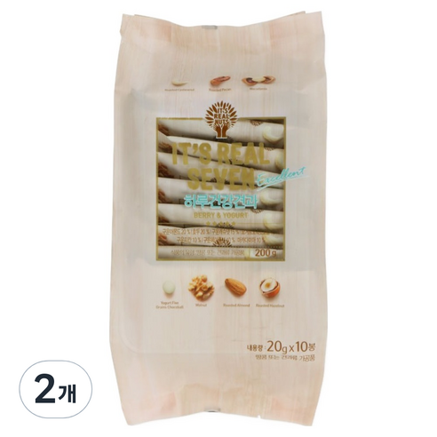 잇츠리얼넛츠 리얼세븐 하루건강견과 엑설런트 10p, 200g, 2개