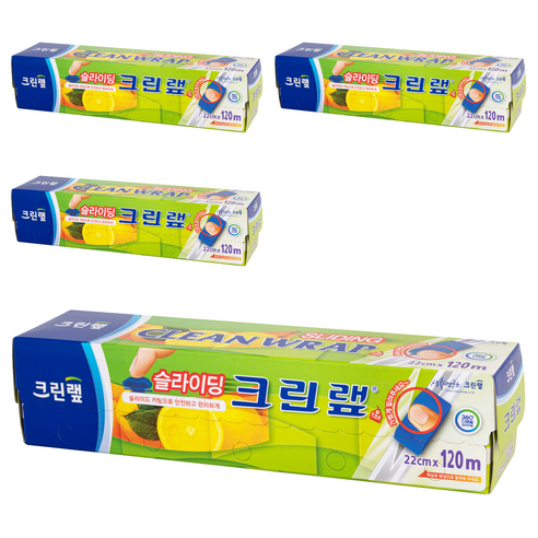 크린랲 슬라이딩 랩, 120m, 4개
