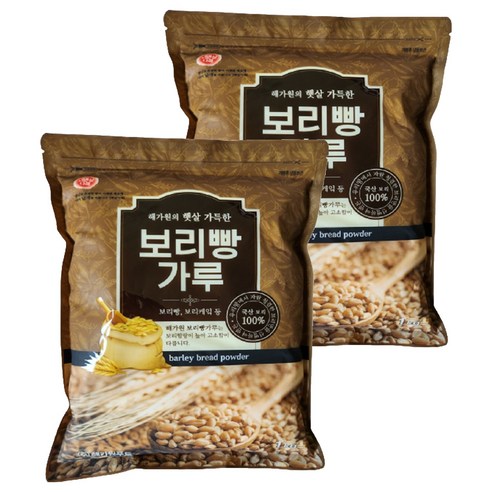 햇살나래 보리빵가루, 1kg, 2개