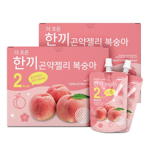더존건강 더조은 한끼곤약젤리 복숭아 10p, 1500ml, 1.5L, 2박스