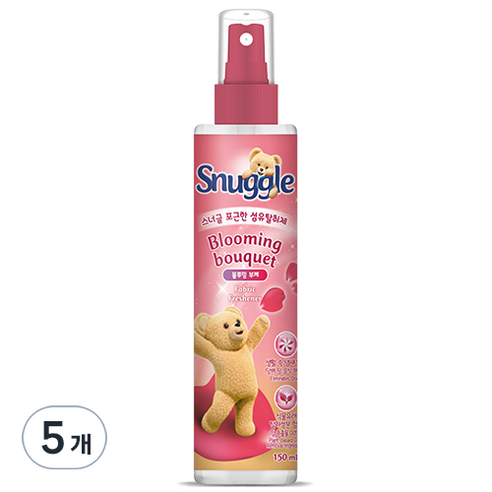 스너글 섬유탈취제 본품, 150ml, 5개