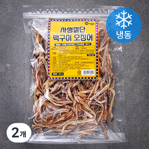 리프레쉬 사생절단 맥구이 오징어 (냉동), 320g, 2개