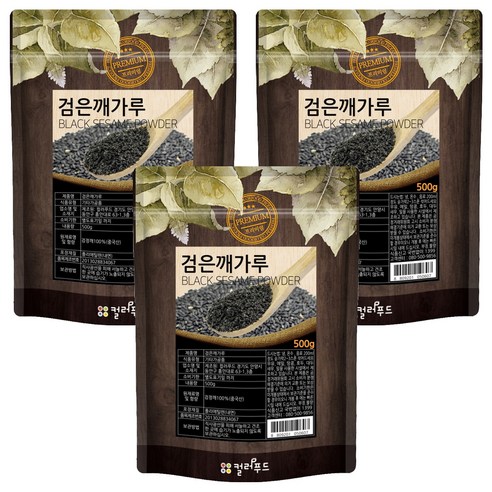 컬러푸드 볶은 검은깨가루, 500g, 3개