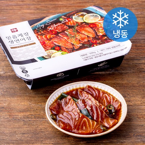 브리더랩 강아지 슬라이스 건조간식 200g - 연어 맛, 4개 세트 14 믿음게장 생연어장 (냉동), 500g, 1개