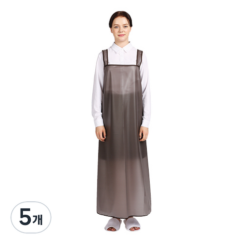 웰프런 메쉬 방수 앞치마 H형 대, 브라운, 5개
