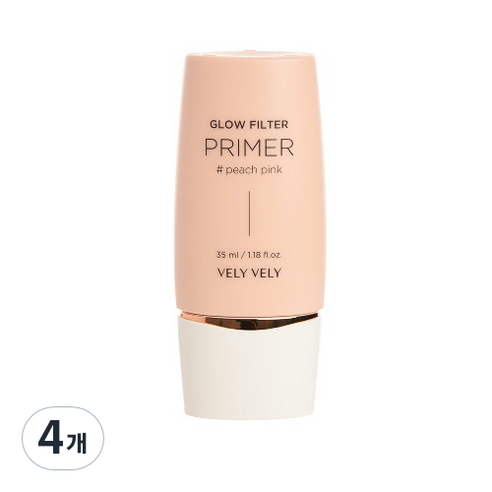 블리블리 글로우 필터 프라이머 35ml, 피치핑크, 4개