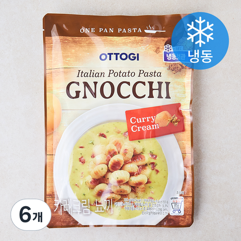 오뚜기 카레 크림 뇨끼 (냉동), 275g, 6개