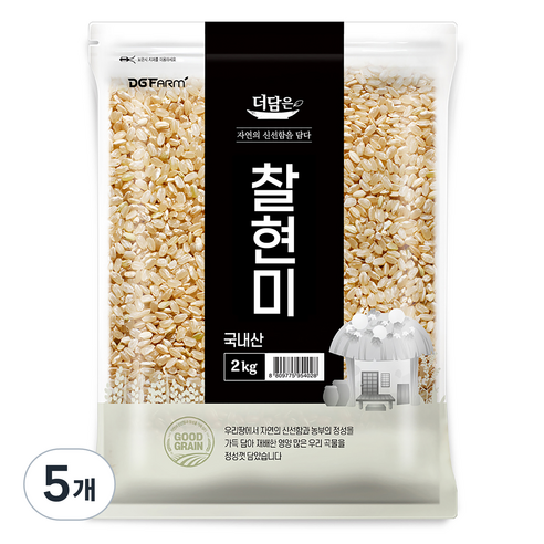 더담은 국산 찰현미, 2kg, 5개