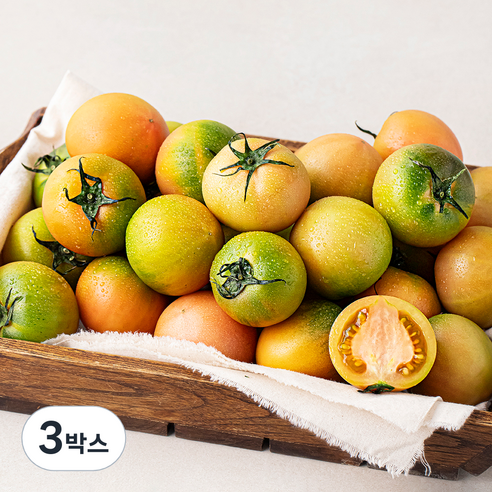 강서시장 새벽경매 대저토마토 2S~M, 2.5kg, 3박스