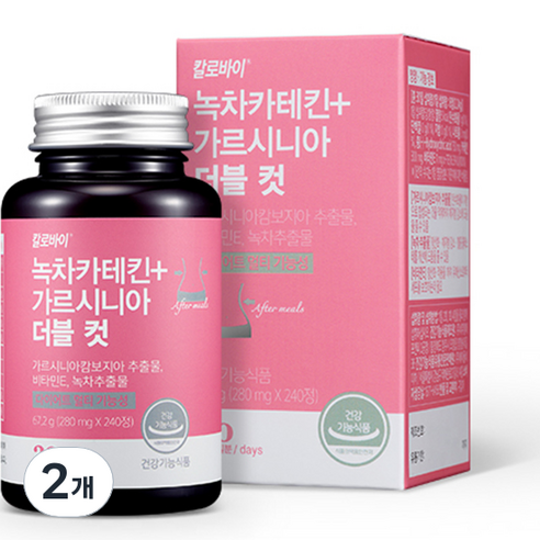 칼로바이 녹차카테킨 가르시니아 더블컷 30일분, 2개, 67.2g