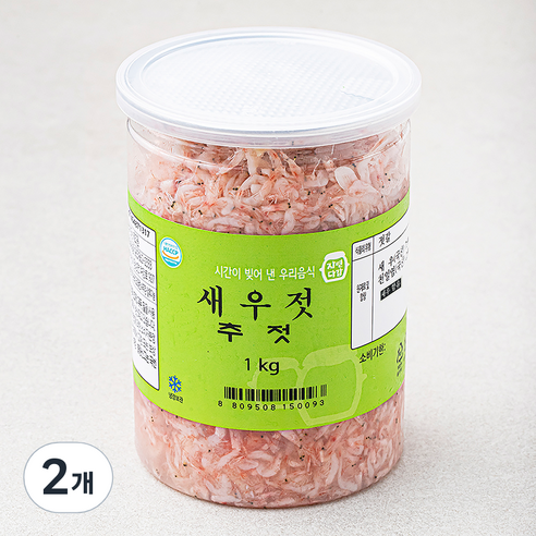 자연다감 새우젓 추젓, 1kg, 2개