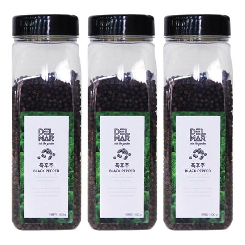 딜리셔스마켓 흑후추홀 천연향신료, 400g, 3개
