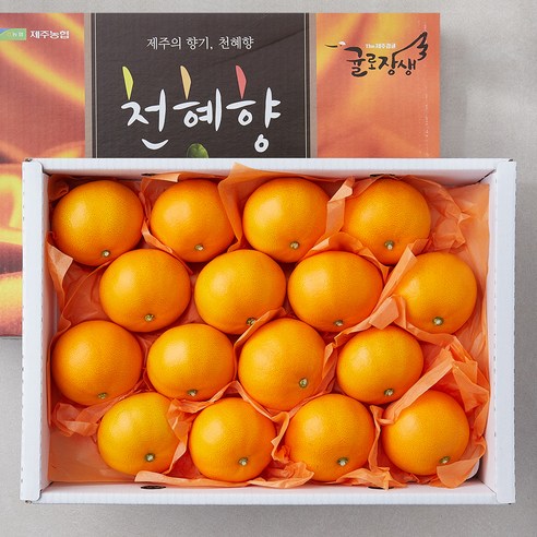 당도선별 제주 위미농협 천혜향, 3kg(소과, 16~20입), 1박스