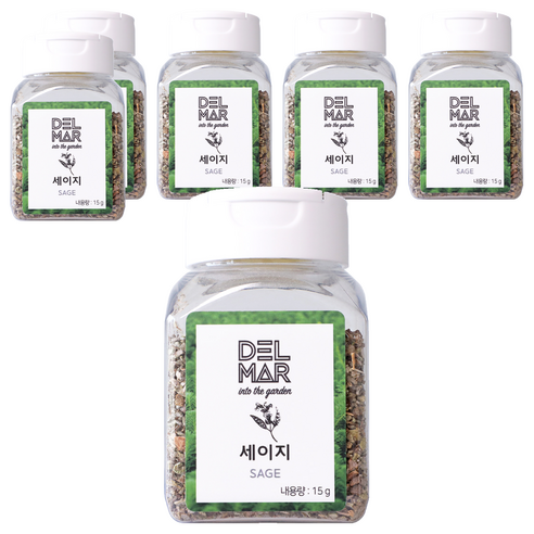 딜리셔스마켓 세이지홀 천연향신료, 15g, 6개