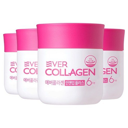 에버콜라겐 정품 인앤업 플러스 6주분, 84정, 4개