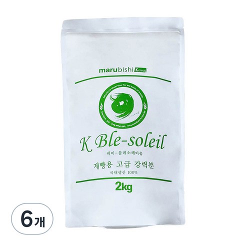 K 블레소레이유 제빵용 고급 강력분, 2kg, 6개
