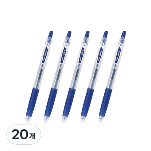 파이롯트 쥬스 젤잉크펜 0.38mm, 블루블랙, 20개