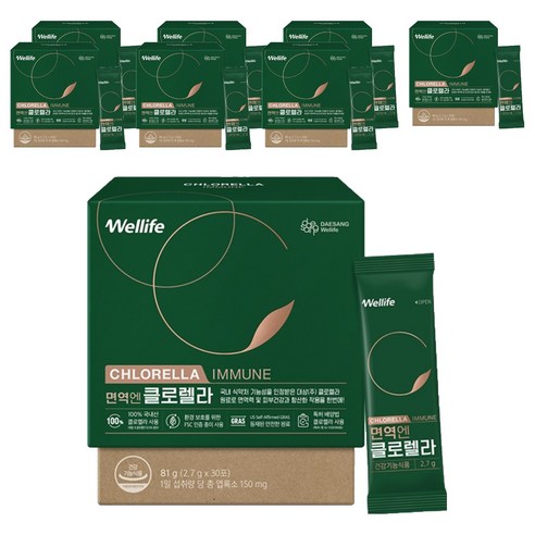 대상웰라이프 면역엔 클로렐라 30p, 81g, 8개
