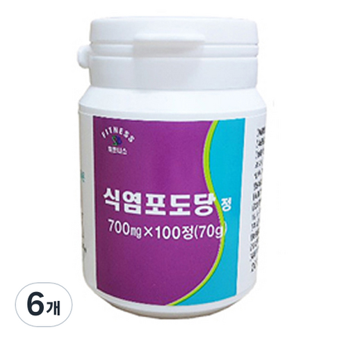 휘트니스팜 식염포도당정, 6개, 100정