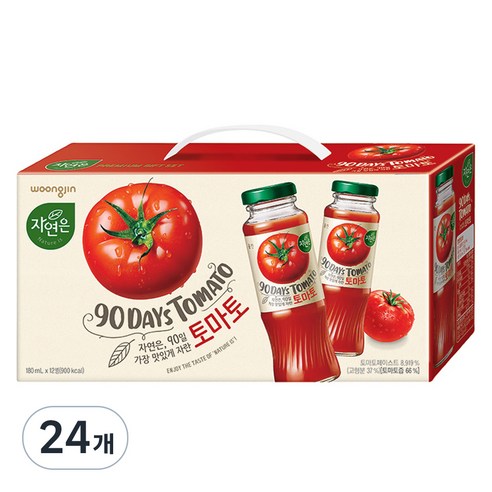 웅진 자연은 토마토, 180ml, 24개