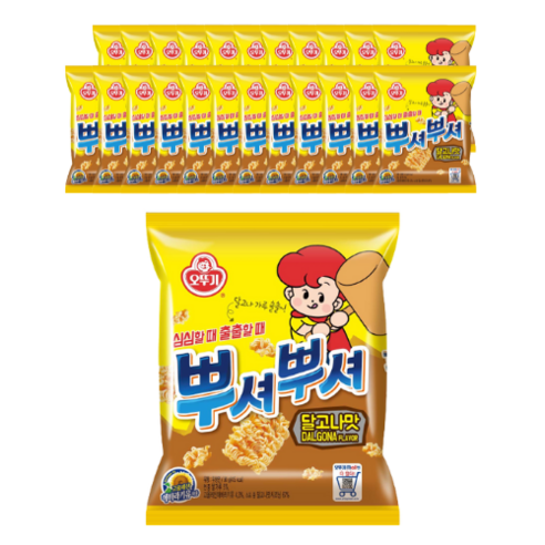 오뚜기 뿌셔뿌셔 달고나맛, 24개, 90g