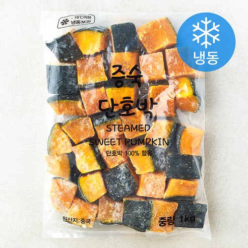 신정푸드 증숙 단호박 (냉동), 1개, 1kg