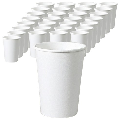 보니팩 고평량 테이크아웃 무인쇄 종이컵 390ml, 3개, 100개입