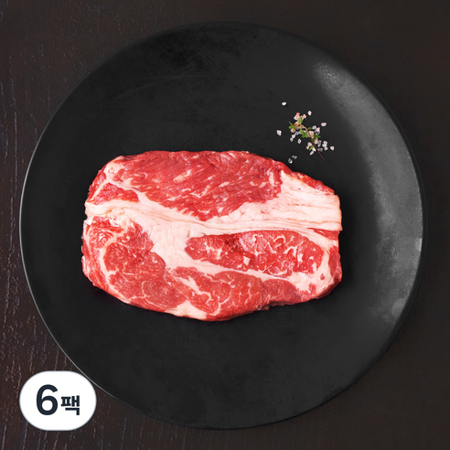 푸드랩플러스 미국산 프라임 척아이롤 구이용 (냉장), 200g, 6팩