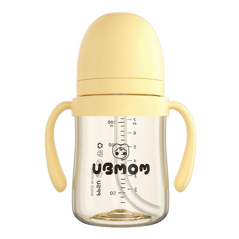 유비맘 시그니쳐 빨대컵 200ml, 1개, 바나나