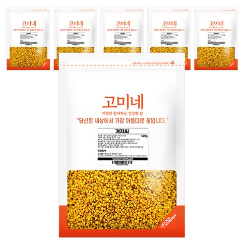 고미네 겨자씨, 500g, 6개