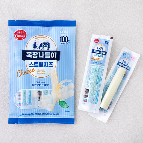 서울우유치즈 목장나들이 스트링치즈, 18g, 4개입, 1개
