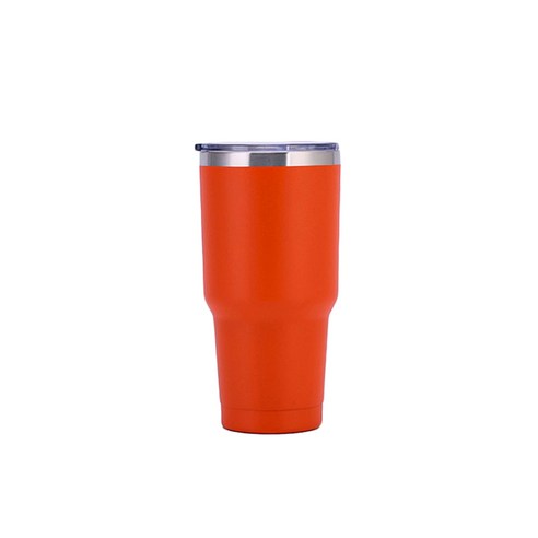 차이나다 단색 자동차 텀블러, 오렌지, 900ml
