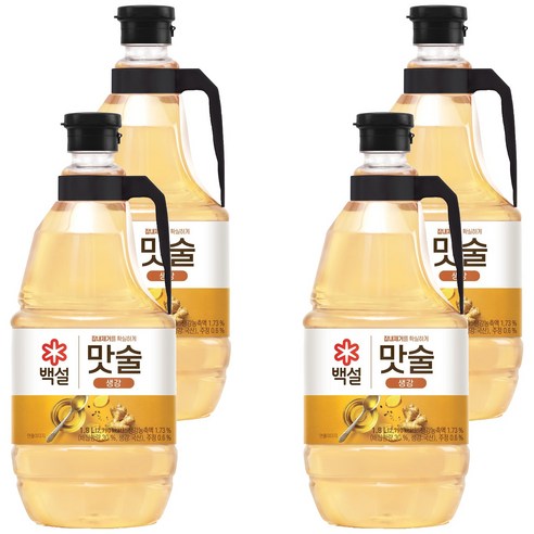 백설 맛술 생강, 1.8L, 4개