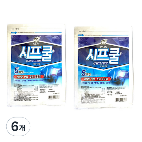 대일시프쿨 파스, 5매입, 6개