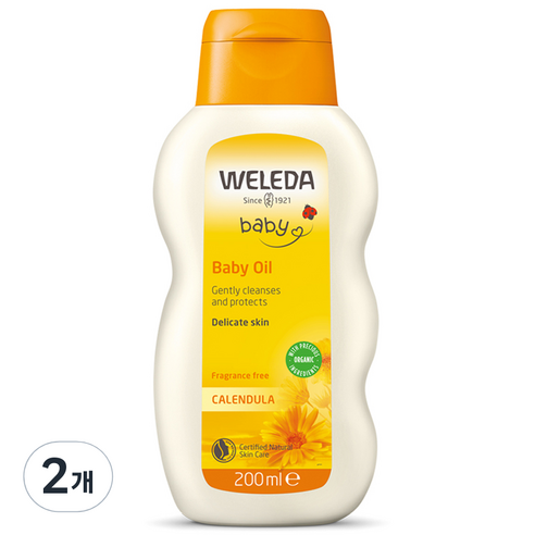벨레다 카렌듈라 베이비 무향료 오일, 200ml, 2개