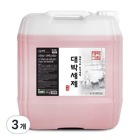 대박 식기세척기용 세제, 3개, 18.75L