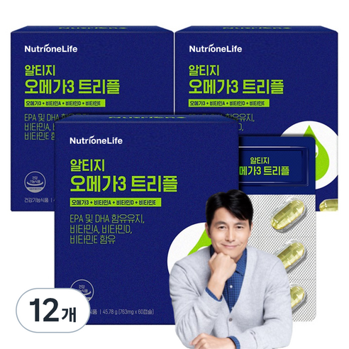 뉴트리원 알티지 오메가3 트리플, 60정, 12개