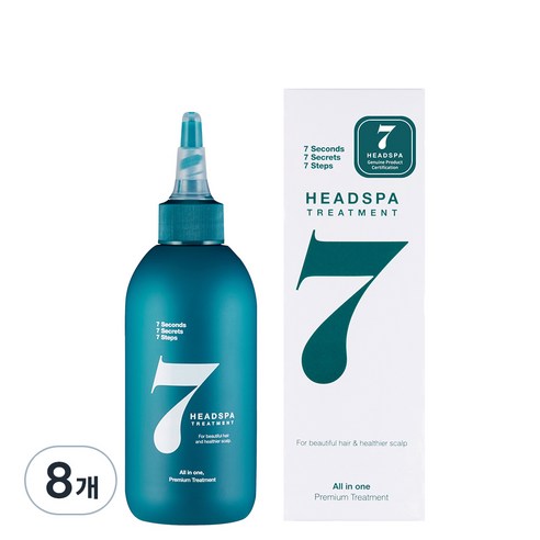 헤드스파7 파란눈 블랙 헤어 트리트먼트, 200ml, 8개