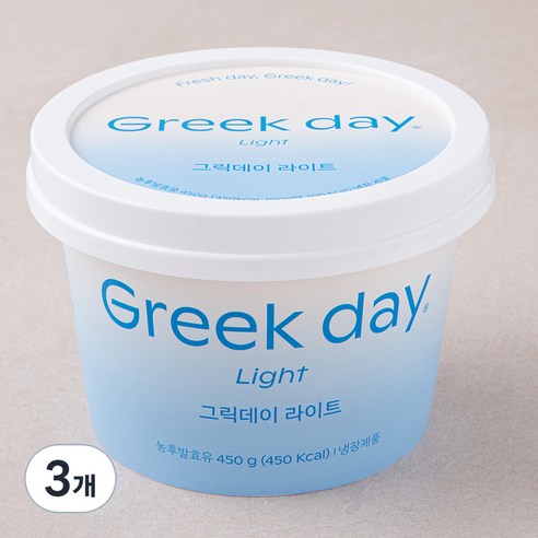 그릭데이 라이트, 450g, 1개입, 3개