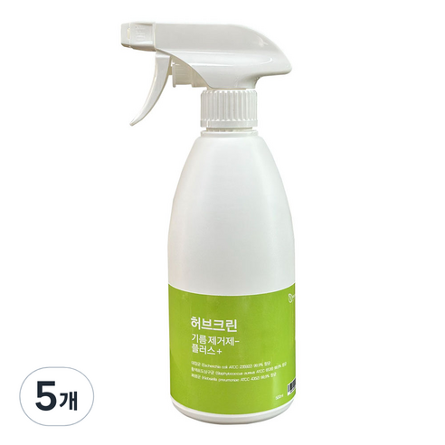 허브크린 기름제거제 플러스, 5개, 500ml