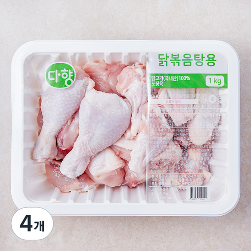 다향오리 닭볶음탕용 닭고기 (냉장), 4개, 1kg