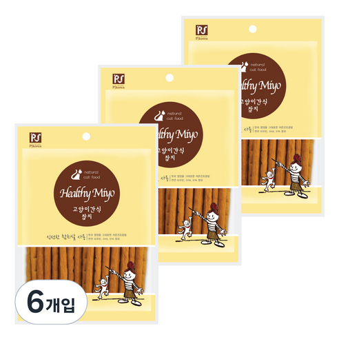 헬씨미요 고양이간식, 참치, 100g, 6개