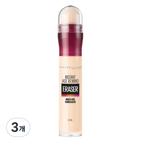 메이블린 뉴욕 에이지 리와인드 스틱 컨실러 6ml, 라이트, 3개