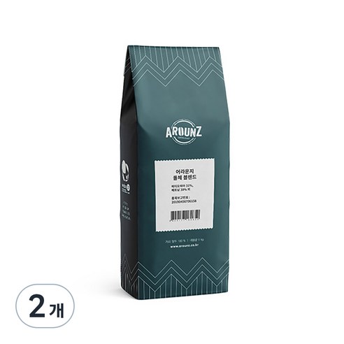 어라운지 돌체 블렌드 커피, 1kg, 2개, 홀빈(분쇄안함)