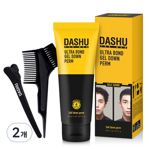 다슈 포 맨 울트라 본드 젤 다운펌 100ml + 브러쉬콤브 + 집게 + 장갑 + 펌지, 150ml, 1세트