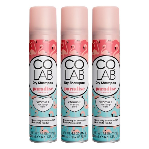 코랩 퍼퓸 드라이샴푸 파라다이스향, 200ml, 3개