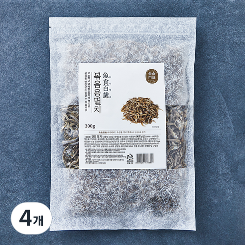 어식백세 멸치 볶음용, 300g, 4개
