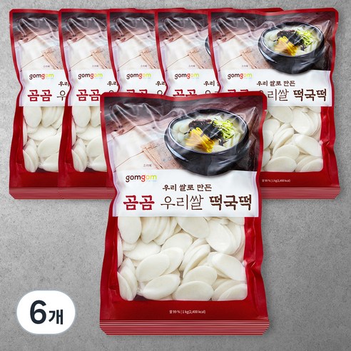곰곰 우리쌀 떡국떡, 1kg, 6개